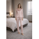 Somon Saten Pijama Takımı
