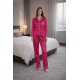 Pembe Saten Pijama Takımı