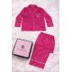 Pembe Saten Pijama Takımı