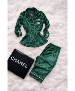 Yeşil Kadife Pijama Takımı