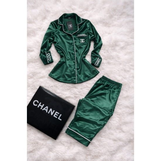 Yeşil Kadife Pijama Takımı