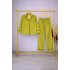 Yeşil Saten Pijama Takımı